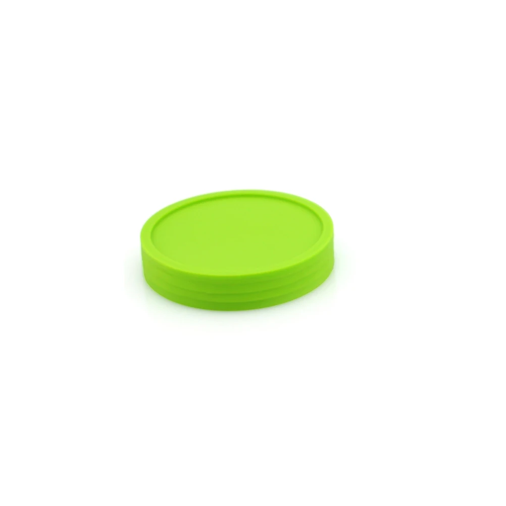 

5 Pcs Silicone Drink Coasters Heat Resistant Cup Mats for Table Home Decor Green Mug Placemat Kitchen Accessory