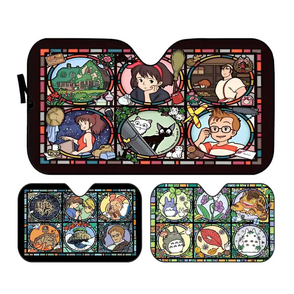 

Japanese Cat Anime Diamond Car Sun Shades Cover Anti-UV Protection Car Window Sunshades Foldable Windshield Sunshade Accessories