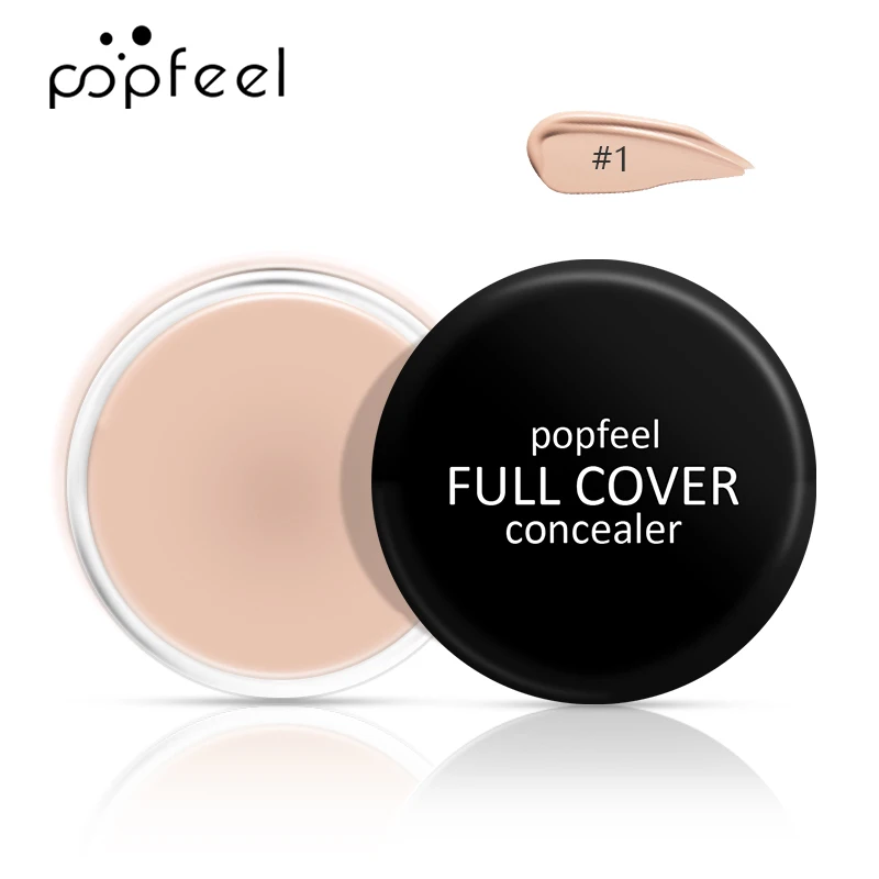 Volledige Coverbasis Concealer Crème, Vrouwen Vloeibare Foundation Gladde Concealer Corrector Langdurig Voor Donkere Vlek Onder Oogkringen