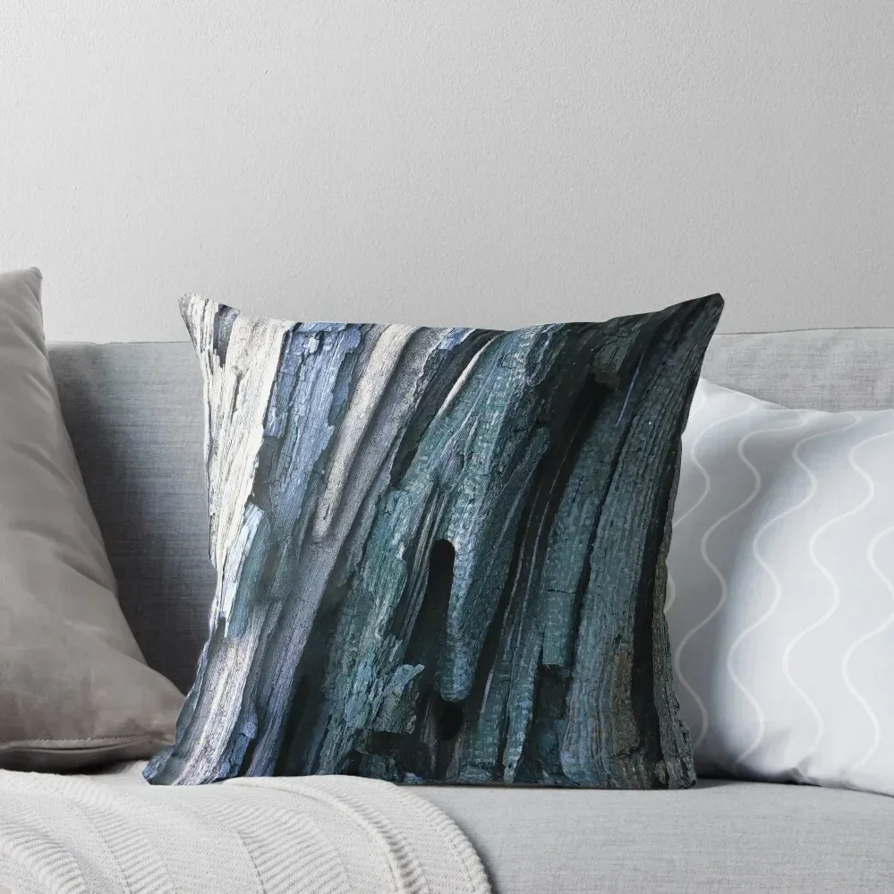 

Beautiful Old Wood Detail in Blue and Teal Throw Pillow Throw Pillow covers for pillows Pillow Case Christmas