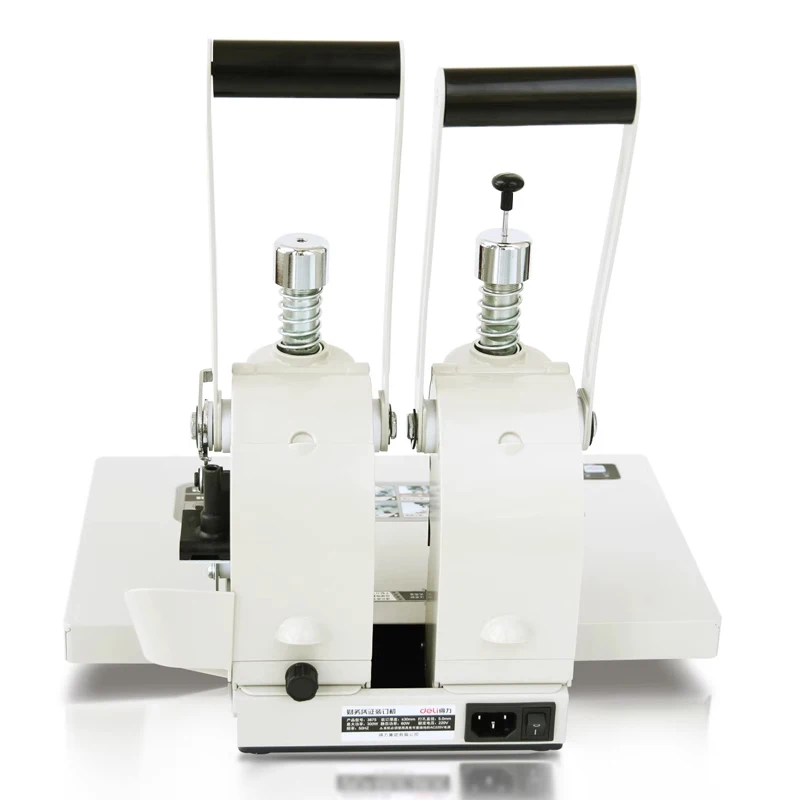 3875 Financial voucher binding machine Document bidding book punching machine Electric hot melt hose binding machine