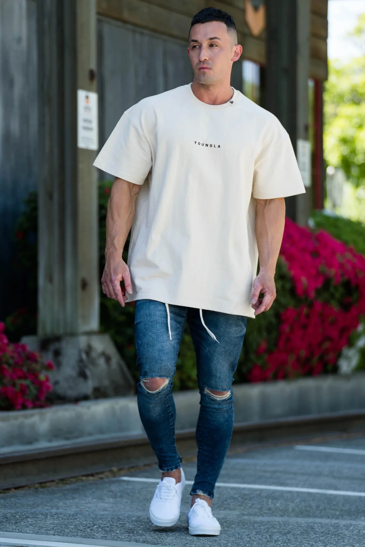 2025 Summer Fashion Sports Brand Men's T-shirt Loose Large Size Pure Cotton High Quality Design Printing Pattern Harajuku