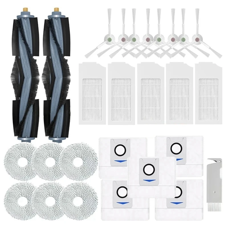 الفرشاة الجانبية الرئيسية للمكنسة الكهربائية ، قماش الممسحة ، فلتر Hepa ، أكياس الغبار ، الأجزاء ، الملحقات ، Ecovacs ، Deebot ، X1 ، OMNI ، T10 ، TURBO