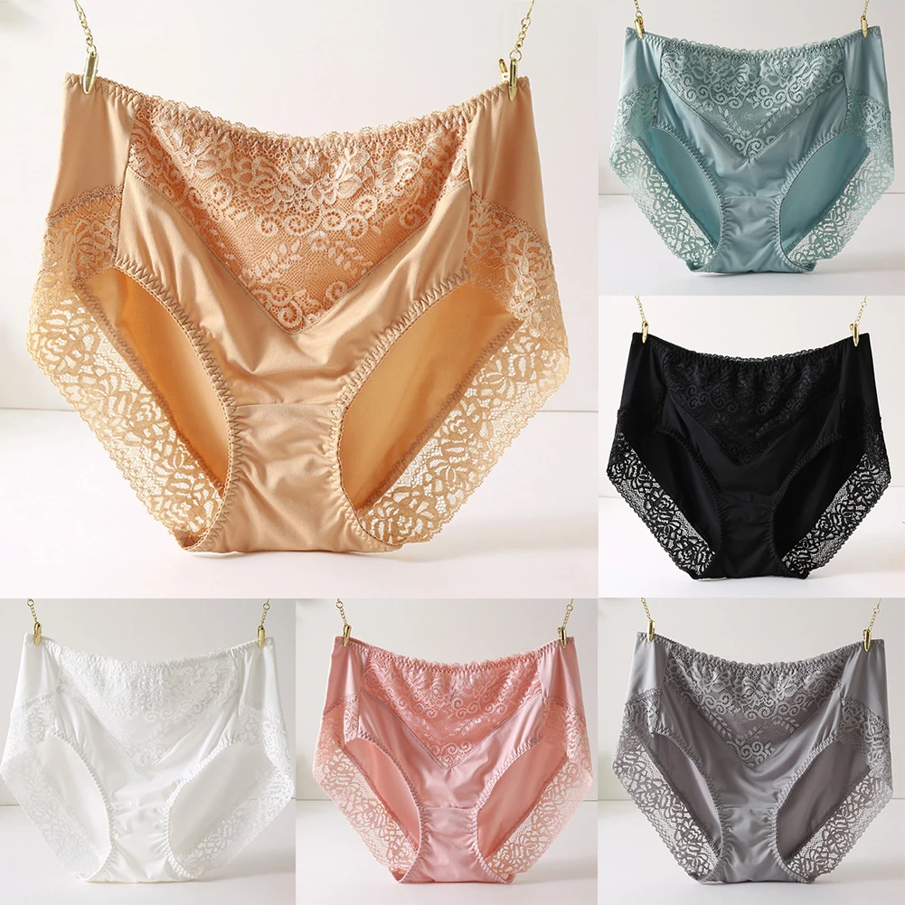 Повседневные женские трусы, нижнее белье с высокой талией, дышащие удобные трусики, нижнее белье больших размеров, бесшовное сексуальное мягкое