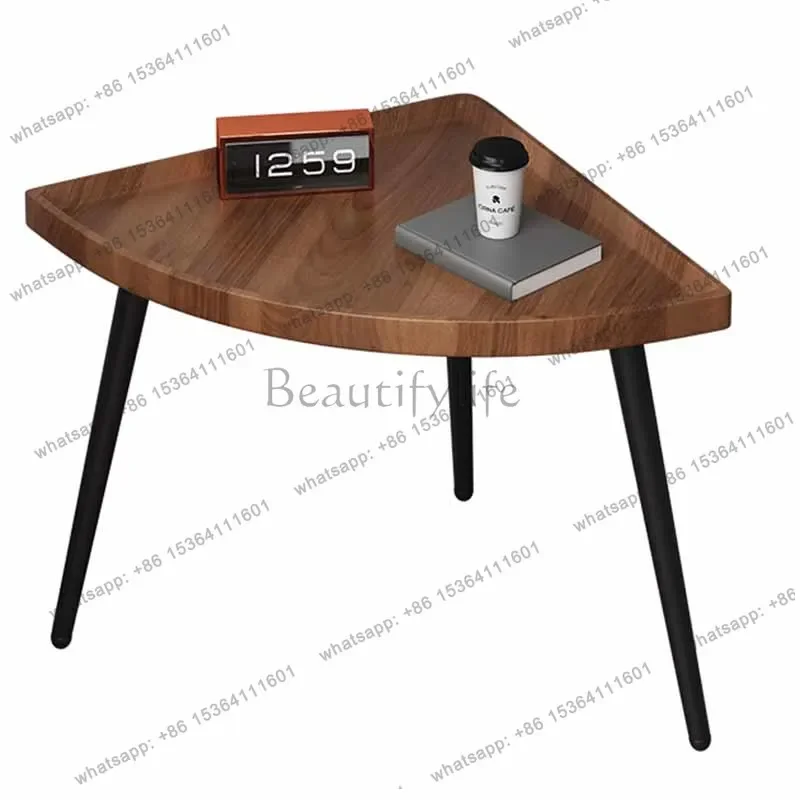 

yj9 Unique Clear Wood Coffee Table Cute Waterproof Apartamento Floor Small Side Table Modern Minimalist Mesa Centro Salon Furnit