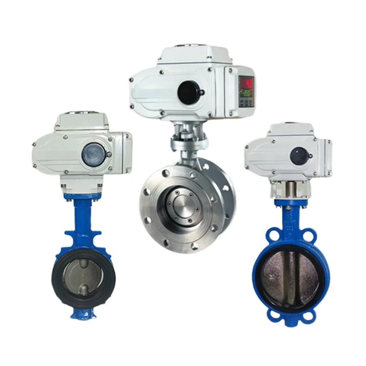 

Electric Actuator 220V DN100 PN16 Ductile Iron Casting Actuated Electric Wafer Type Motorized butterfly Valve