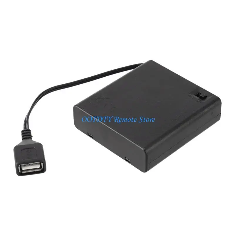  2/3/4/6/8 Slot AA Battery Case Storage Case Box With USB For Building Led Light