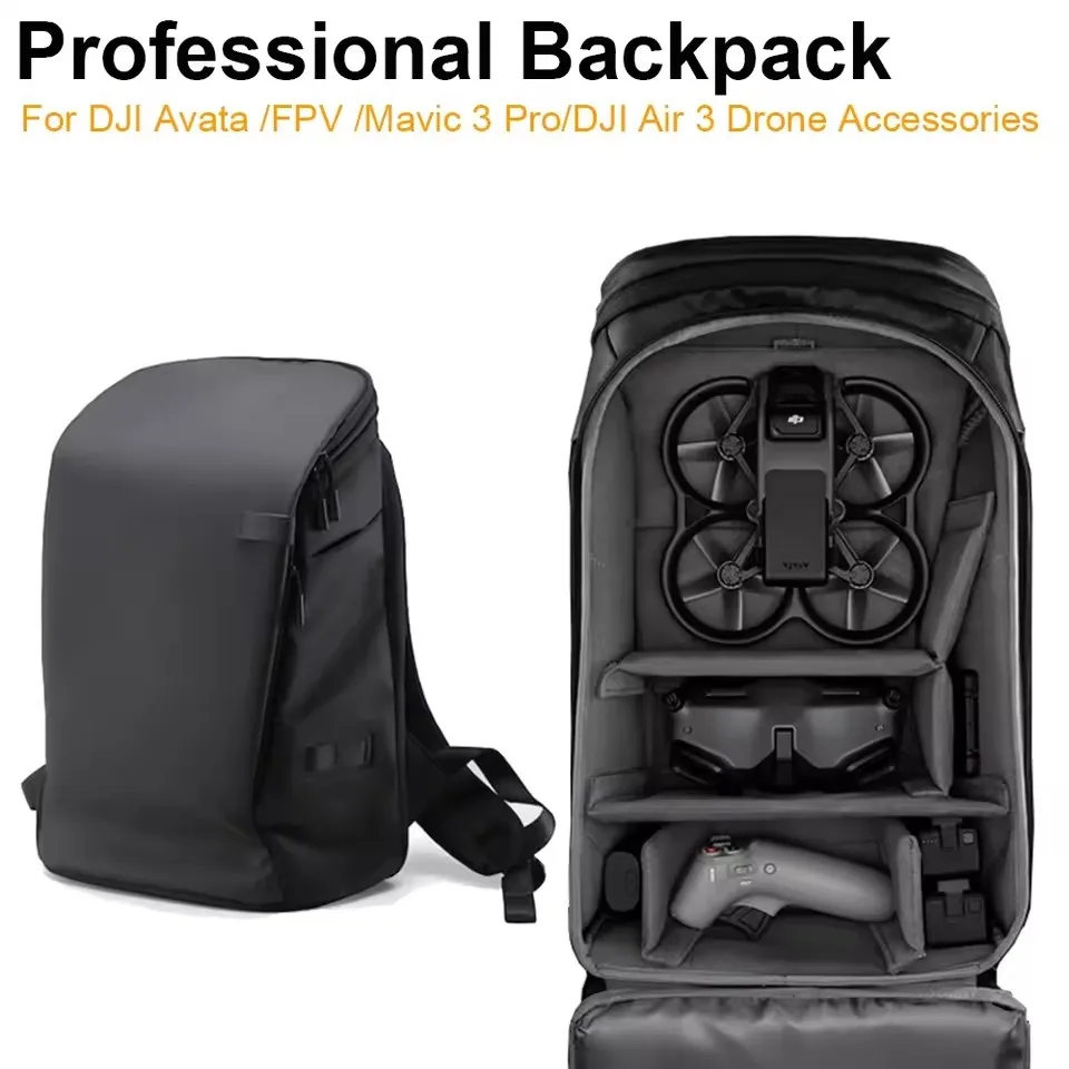 For DJI Avata 2 Backpack DeLong Universal Portable Bags For DJI NEO /mavic 3 pro/DJI air 3 Dauber Shore Frin Grasses Storagkas view 2