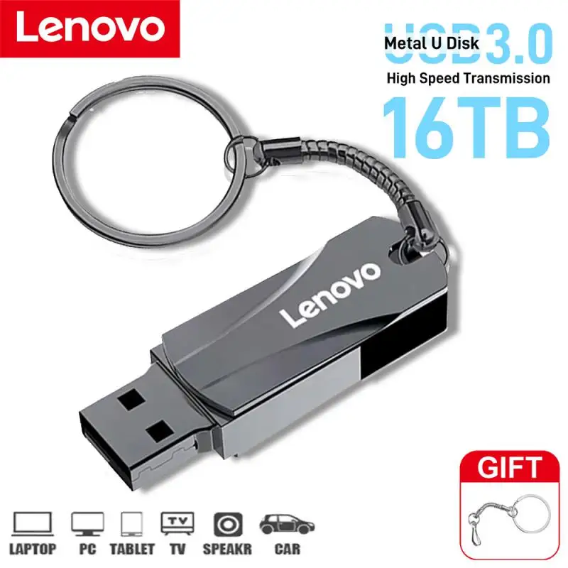 Lenovo U Disk USB Flash Drives 16TB 8TB USB 3.0 Interface 4TB 2TB Mobile Phone Computer Mutual Transmission Portable USB Memory
