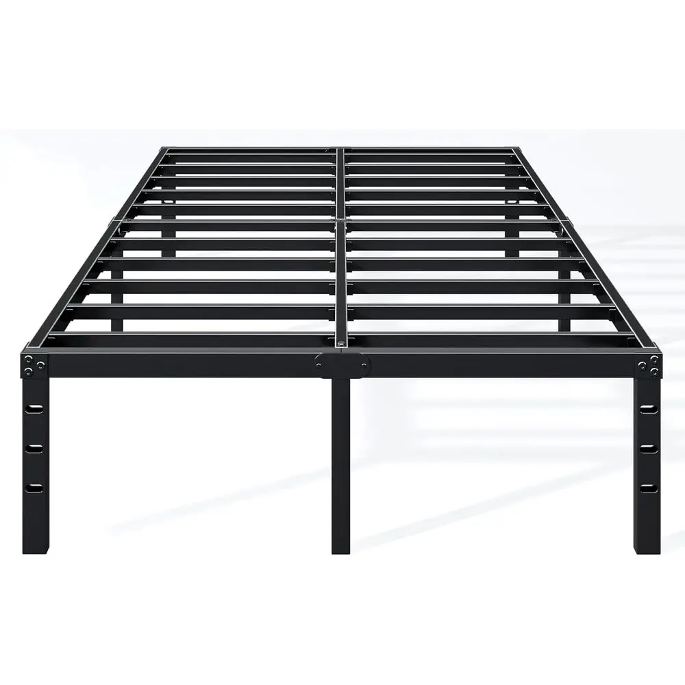

Haenpo 14 Inch Queen Bed e - Sturdy Metal Platorm Queen Size, No Box Spring Needed, Heavy Duty, Easy Assembly, Strong Bearing ac