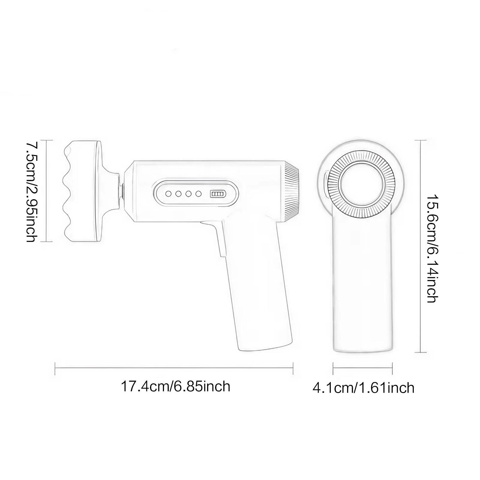 Wireless Car Polisher Set Handheld USB Charging Polisher with Digital Display for Car Detailing and Waxing