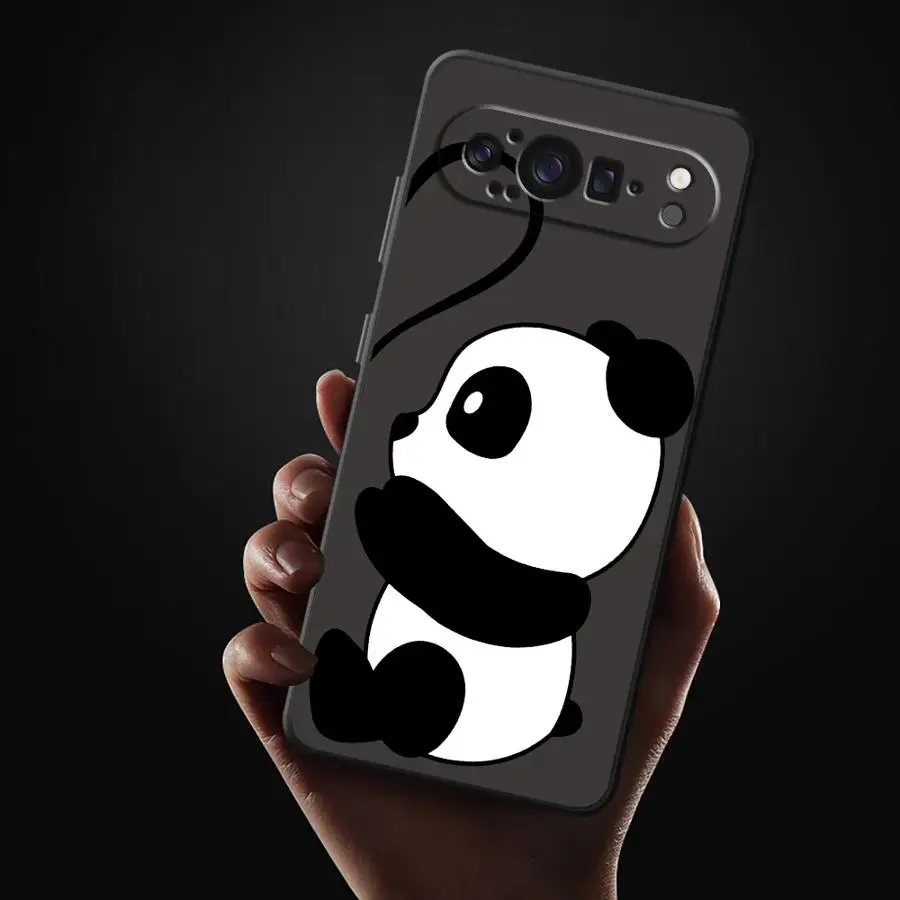 Paar Liefde Panda Soft Cover Case voor Google Pixel 6 7 8 Pro 7a 6a 9a 10 9 Pro XL 8a
