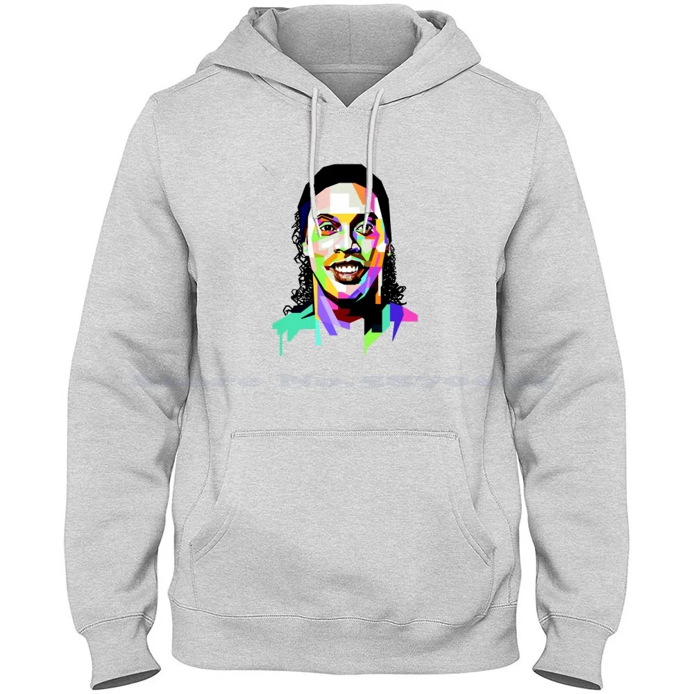 Gaucho 100% Cotton Hoodie T Shirt Ronaldinho Gaucho Football Soccer Brazil Abstract Love Skill Paris Milan Liga Seria Holidays