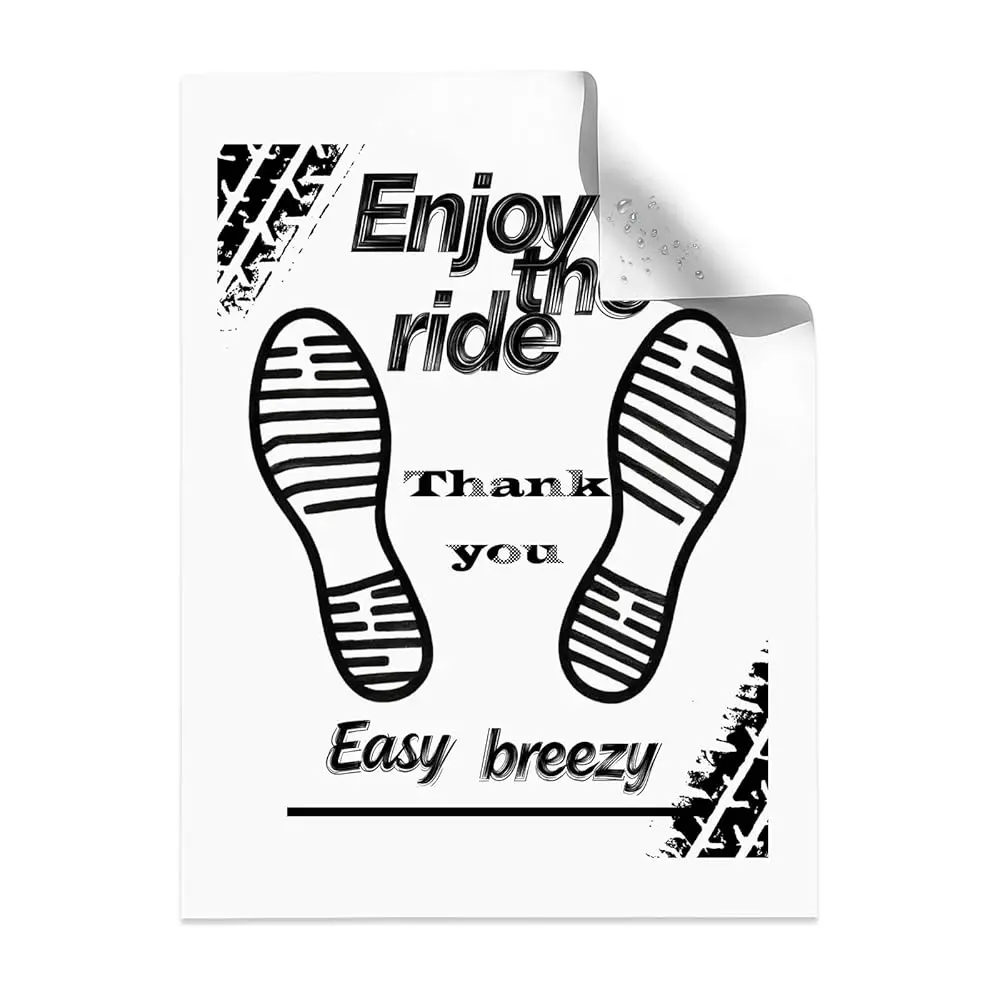 

Disposable Paper Car Floor Mats for Car Interior, 100 Pack 16 x 20 in Waterproof Vehicle Floor Protectors for Detailing and S