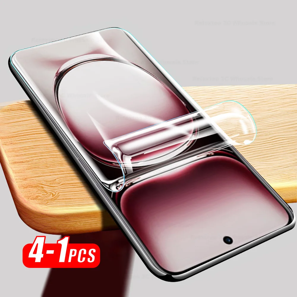 1-4Pcs Hydrogel Film For Oppo Reno12 Pro 5G Screen Protector For OppoReno12 Reno 12 12Pro Reno12Pro 5G 2024 Soft Protective Film