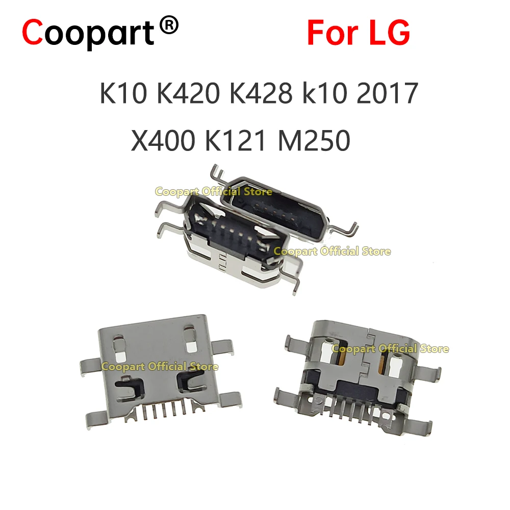 Conector de Dock de Carregamento USB Coopart para LG K10 K420 K428 k10 2017 X400 K121 M250