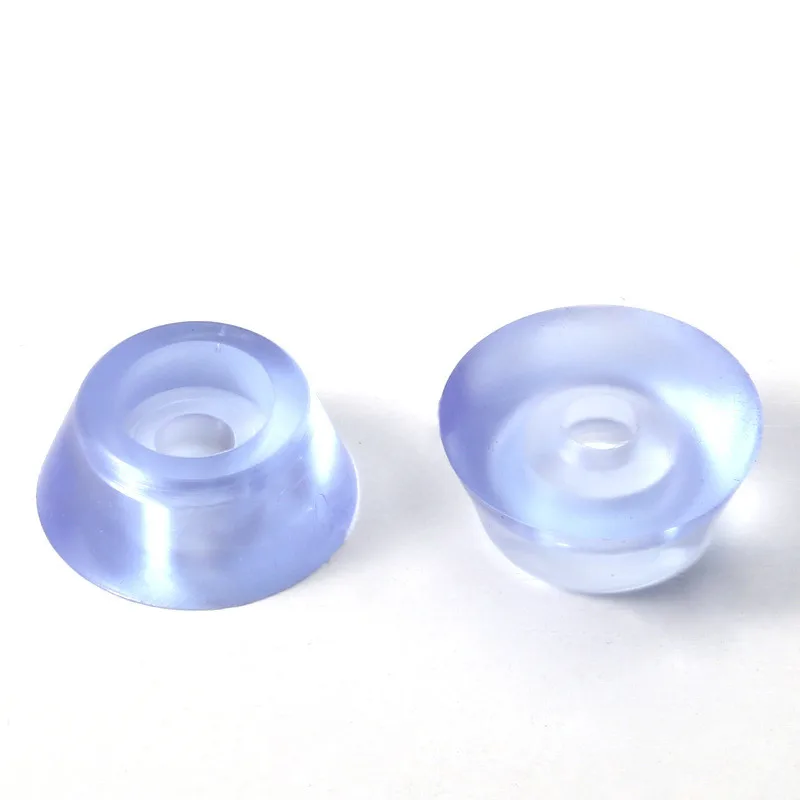 25/50Pcs ซิลิโคนโปร่งใสเก้าอี้ขาแผ่นกันลื่นฟุตโซฟาเท้าครอบคลุมชั้นเฟอร์นิเจอร์หมวกสวมใส่ Protector Pad