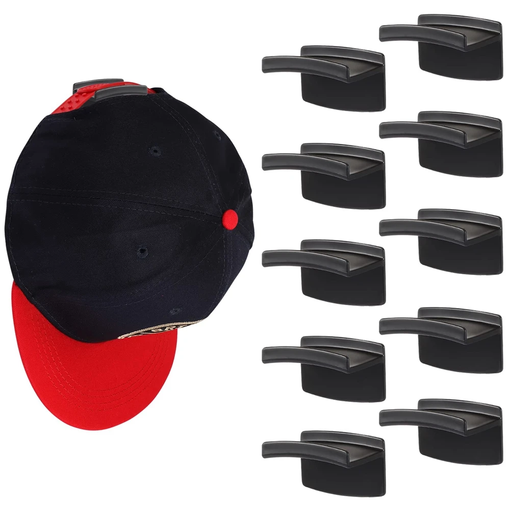 5/10pcs Minimalist Hat Rack Design Strong Hold Cowboy Hat Hanger to Display for Door Closet Hat Racks for Baseball Caps