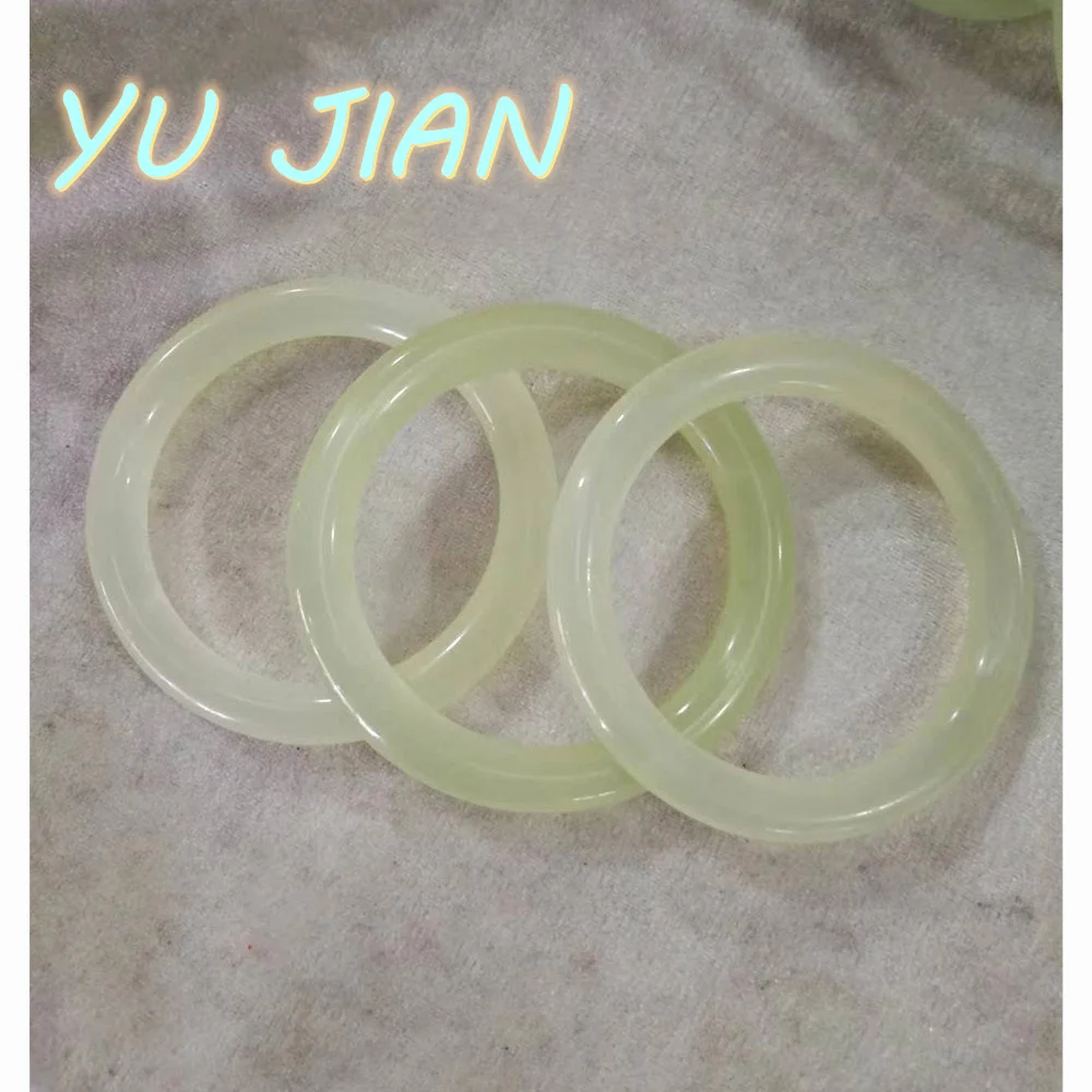 

New Natural Color Original Ecological Pattern Jade Bracelet Fashion Women Charm Round Jadeite Bangle Handring Fine Jewelry