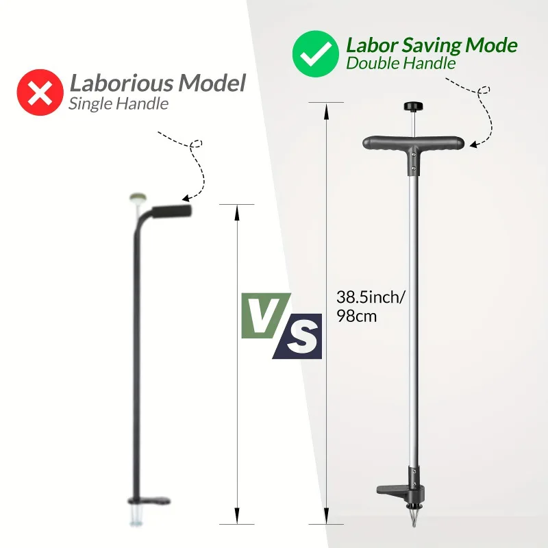 2025 نسخة مطورة جديدة من أداة إزالة اليد العمودية بمقبض طويل