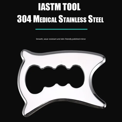 Imagen 2 del producto Gua Sha-masajeador de celulitis relajante de tejido profundo, tablero de raspado para adelgazar, masaje muscular, relajación, acero inoxidable