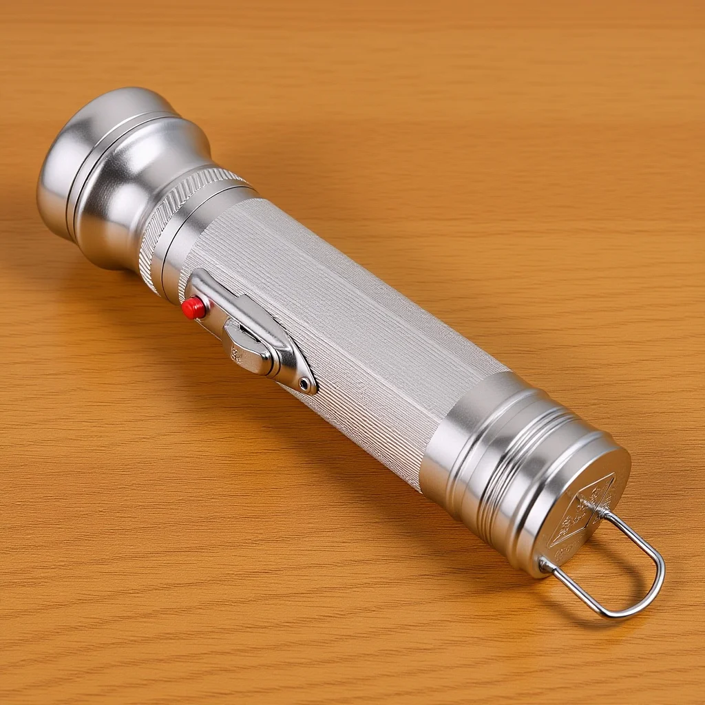 

Retro Vintage Metal Flashlight Old-Fashioned Portable Outdoor Camping Small Handheld Lighting Tool Small Flashlight