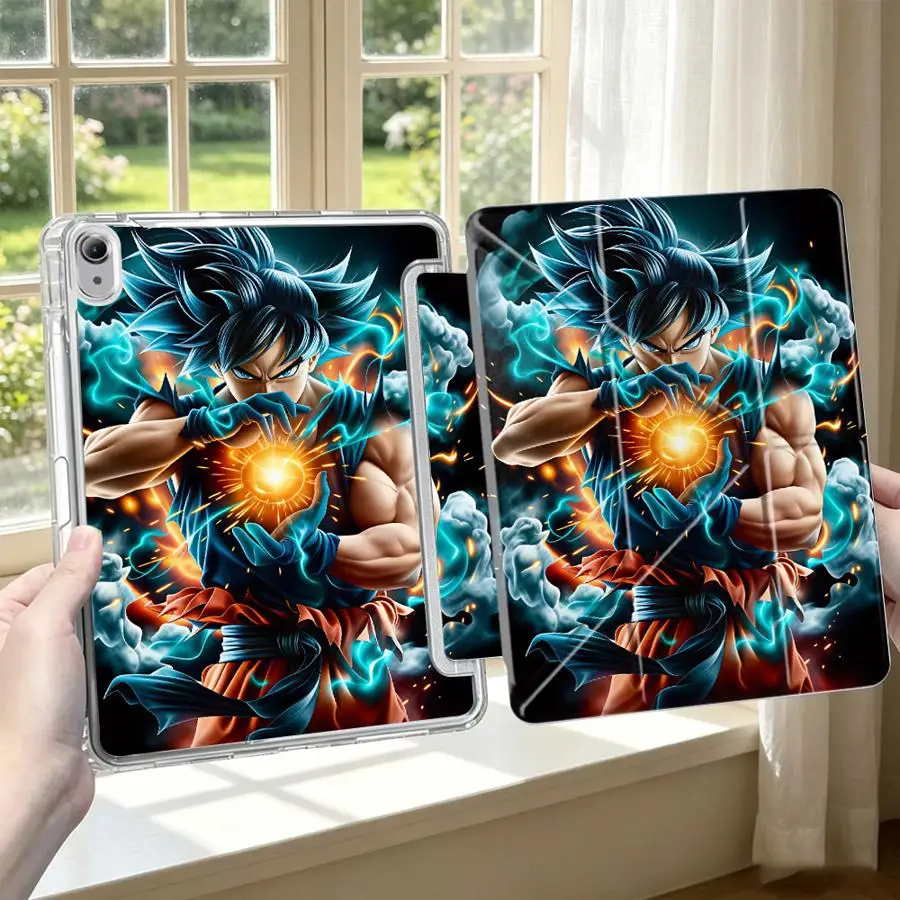 With Pen Slot Cover Tablet Case For Samsung Galaxy Tab S7 FE S8 A8 S10 Lite S9 Plus A9 Plus A11 Dragon Ball Super