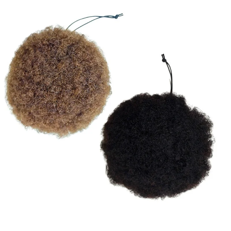 고품질 퍼프 인모 드로스트링 포니테일, 볼륨감 있고 탄력 있는 자연스러운 스타일, 가벼운 디자인, 브라질산 버진 레미 헤어