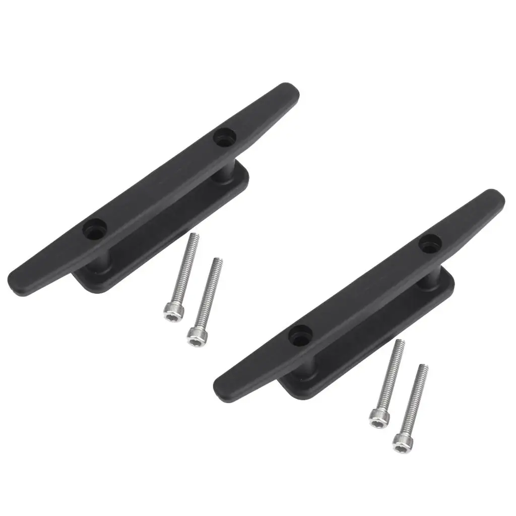 Robuste Bootsklampe aus Nylon, schwarz, sechs Zoll Dockklampe, Ankerseilhalter für die Einrichtung von Bootsdecken