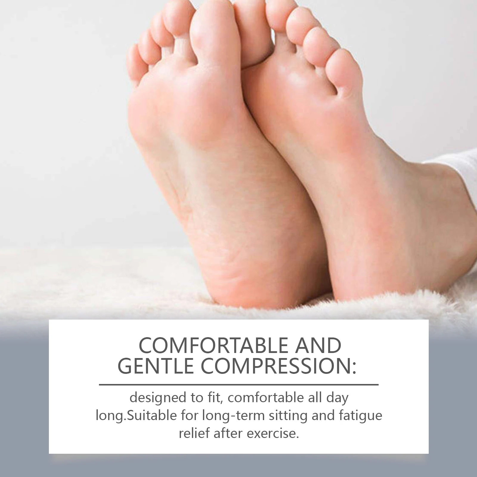 Calcetines para el cuidado de los pies, calcetines cálidos suaves y transpirables, alivio suave para molestias en los pies, calcetines cómodos y respetuosos con la piel, 1-4 Uds.