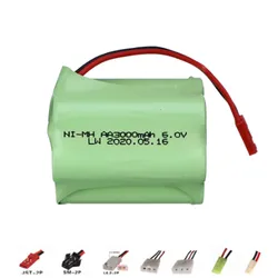 6v 3000mAh NIMH Battery For RC Cars Boats Robots Tanks Gun Spare Parts AA Ni-MH 2400mah 6v Rechargeable Battery Pack 1pcs