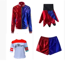 Halloween Adult Cosplay Costume Squad Harley Monster T-shirt Jacket Pants Accessories Full Set