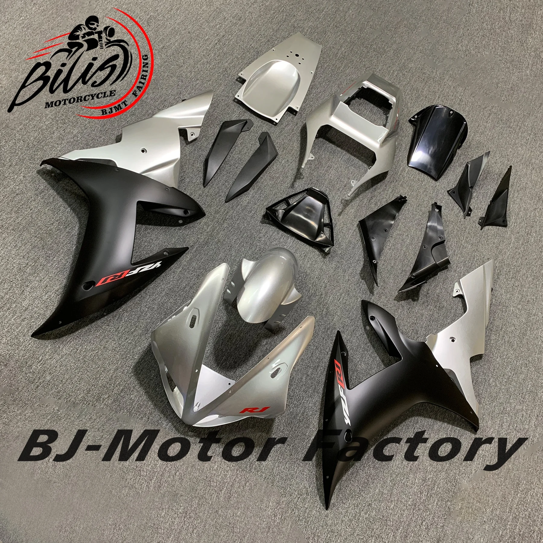 انسيابية YZFR1 2003 YZF R1 هيكل السيارة 02 لياماها YZFR1 هيكل السيارة 2002 - 2003 فضي