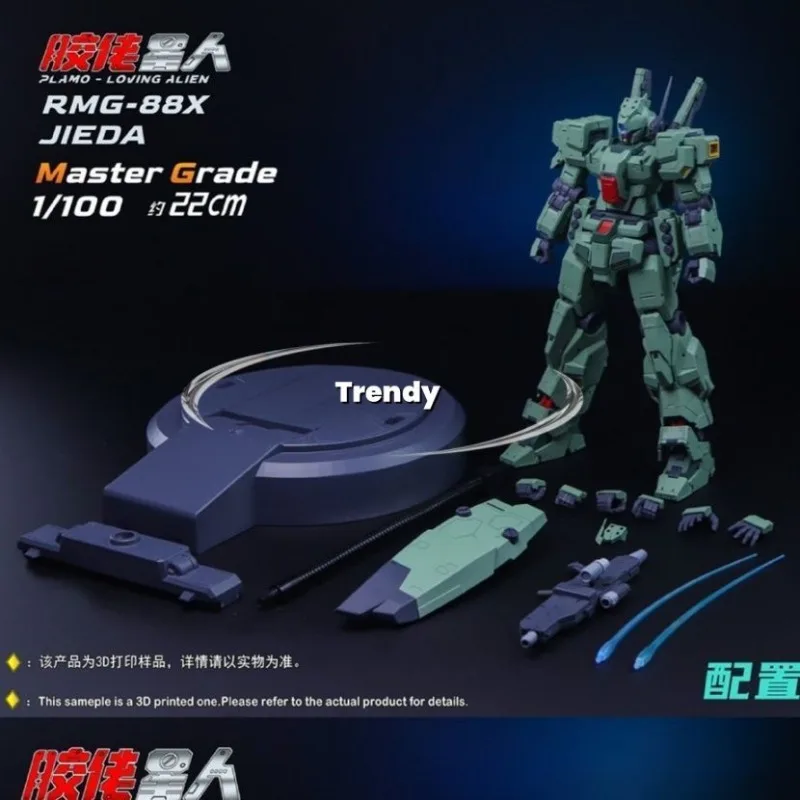 Nowy Plamo-Loving Alien 1/100 Mg Rgm-88x Jeda Zestaw Modelarski do Składania Plastikowy Szkielet Figurka Akcji Anime Robot Model Plastikowy Zabawka