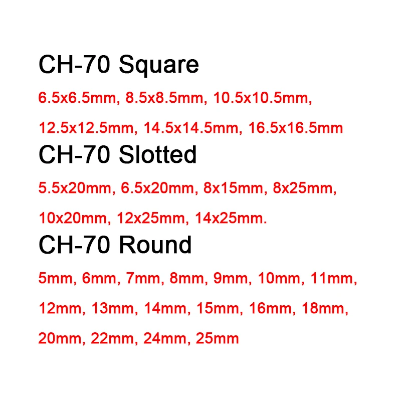 customized 30 Pieces / Set Hydraulic Punching Mould CH-70 Hydraulic Punching Dies  Slotted Die  Round Die Square Die