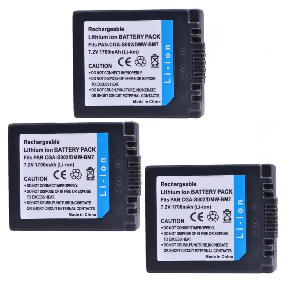 Аккумулятор для планшетов Panasonic, аккумулятор 1700 мАч для планшетов головного света, для планшетов головного света, FZ15, FZ2, FZ20, FZ3, FZ4, FZ5, CGA S002, DMW, ...