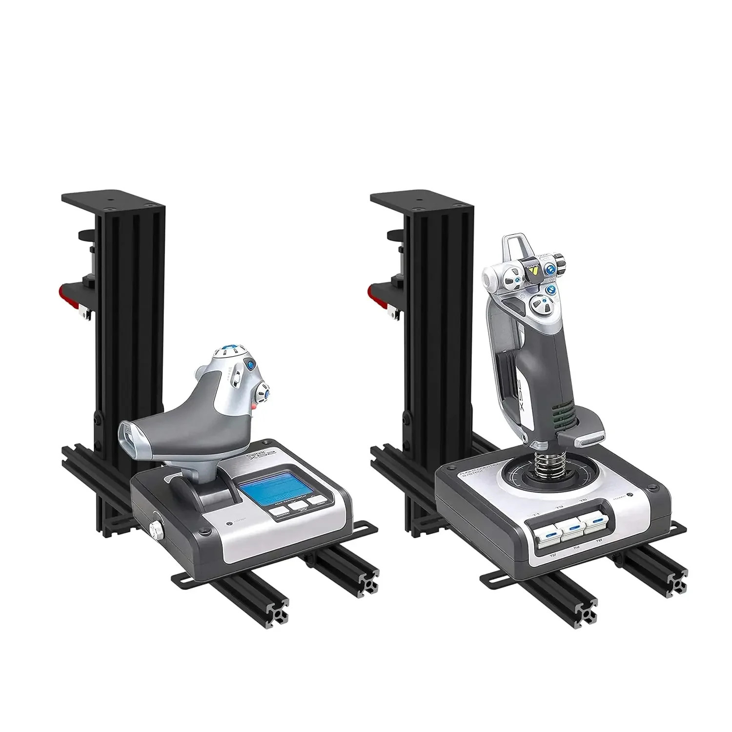 

2 Set The Desk Mount for The Flight Sim Game Joystick, Throttle and Hotas Systems Compatible with Logitech