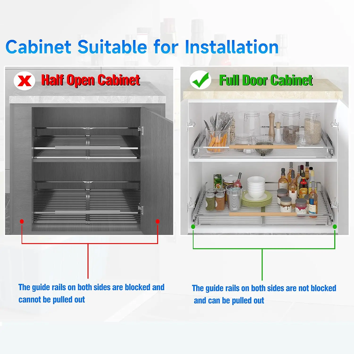 Expandable Pull Out Cabinet Organizer, 