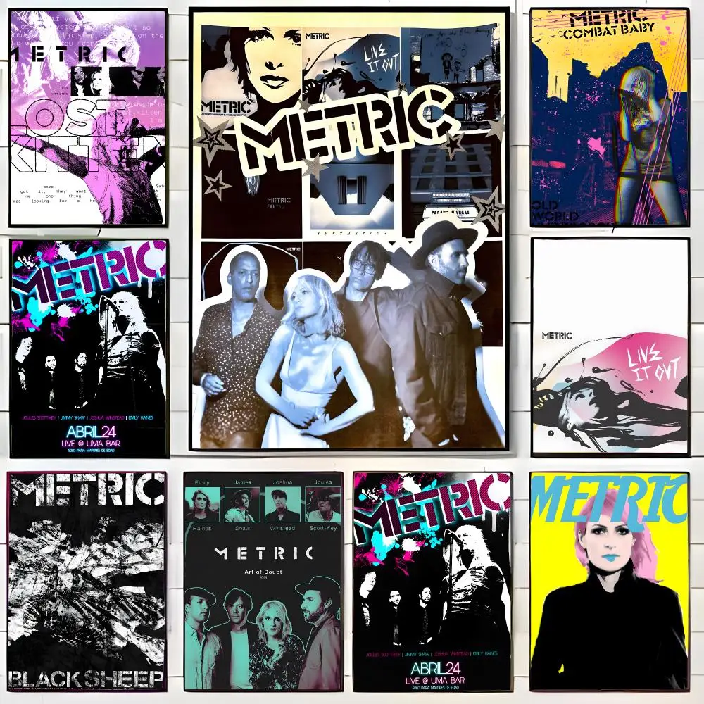 Synth-pop Band M-Metric Poster Wall Art Print Decorative Mural Home Decor Gift Unframed