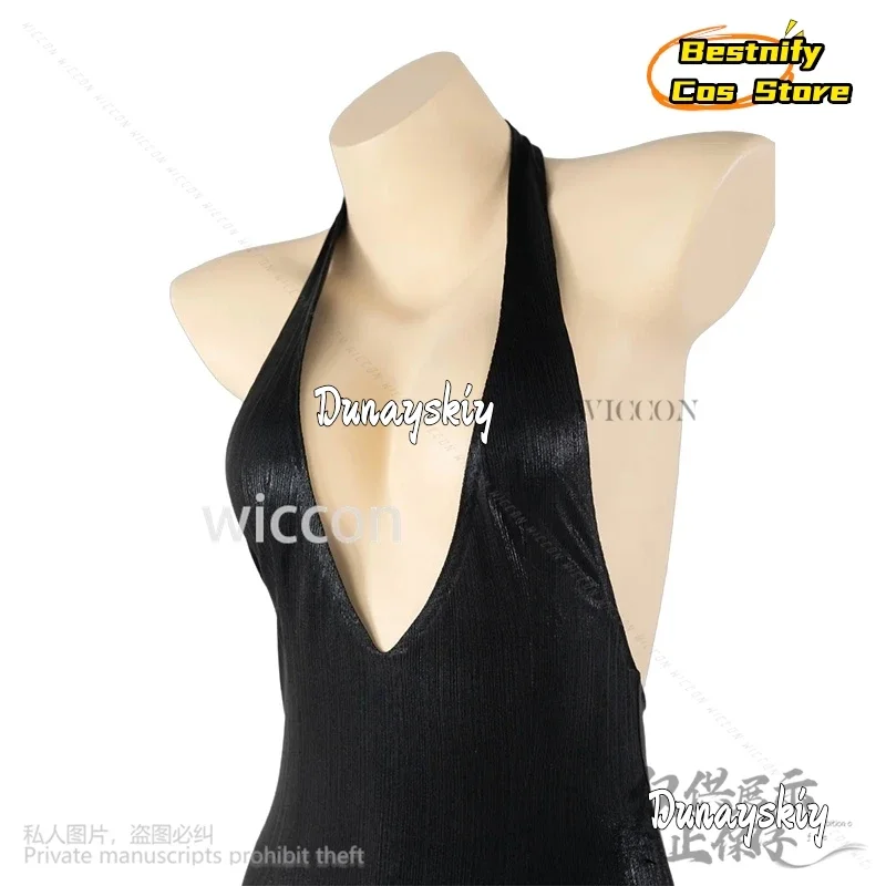 CosplayGame Nikke 2.5주년 기념 코스프레 Little Mermaiddd 애니메이션 의상 Deep V Halter Backless 섹시한 드레스 우아한 저녁 파티