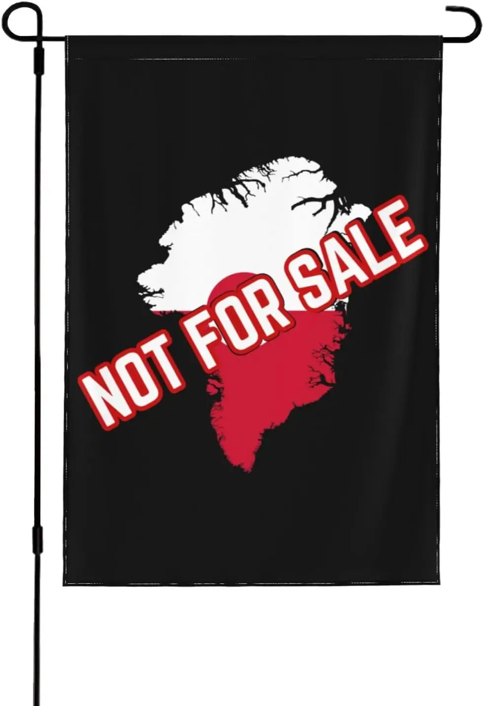 Bandera de patio de doble cara 12X18, la Groenlandia no está a la venta, sombrero I Love Groenland, no a la venta, bandera de jardín 12X18, vacaciones al aire libre D LOI