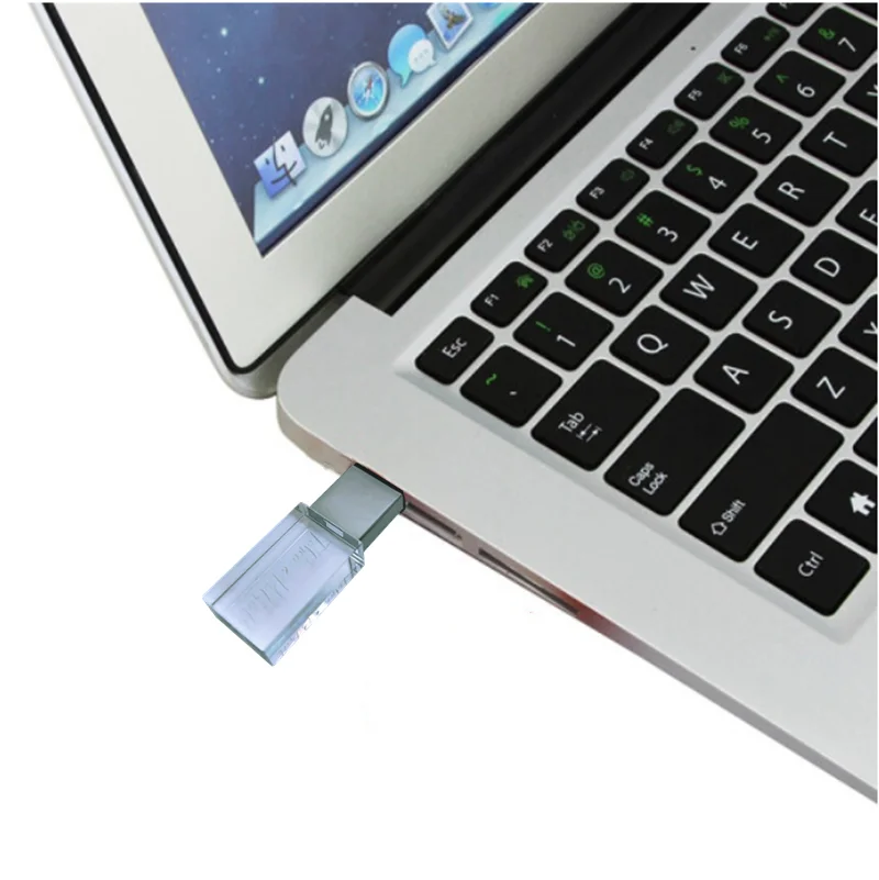 Бесплатная индивидуальная цветная печать логотипа, серебристый металлический кристалл, флэш-накопитель USB2.0 и черная коробка, 4 ГБ, 8 ГБ, 16 ГБ, 32 ГБ, 64 ГБ, 128 ГБ