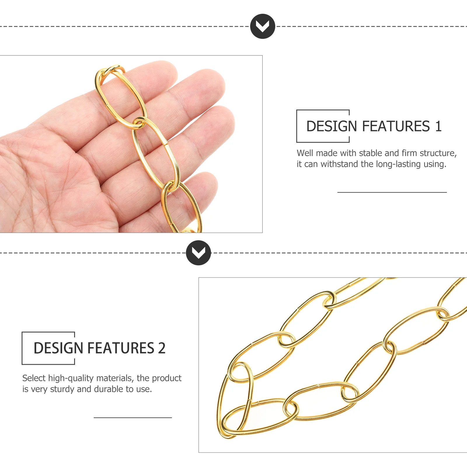 

Egg Shape Iron Chain Premium Iron Material Hanging Light Chain Ceiling Light Connection Chandelier Supply Lighting Accessory