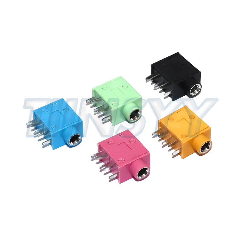 3.5MM Audio Headphone Jack Connector PJ-325 Stereo Audio Earphone Connectors 3.5 PJ-325 Audio Jack Socket Multicolor