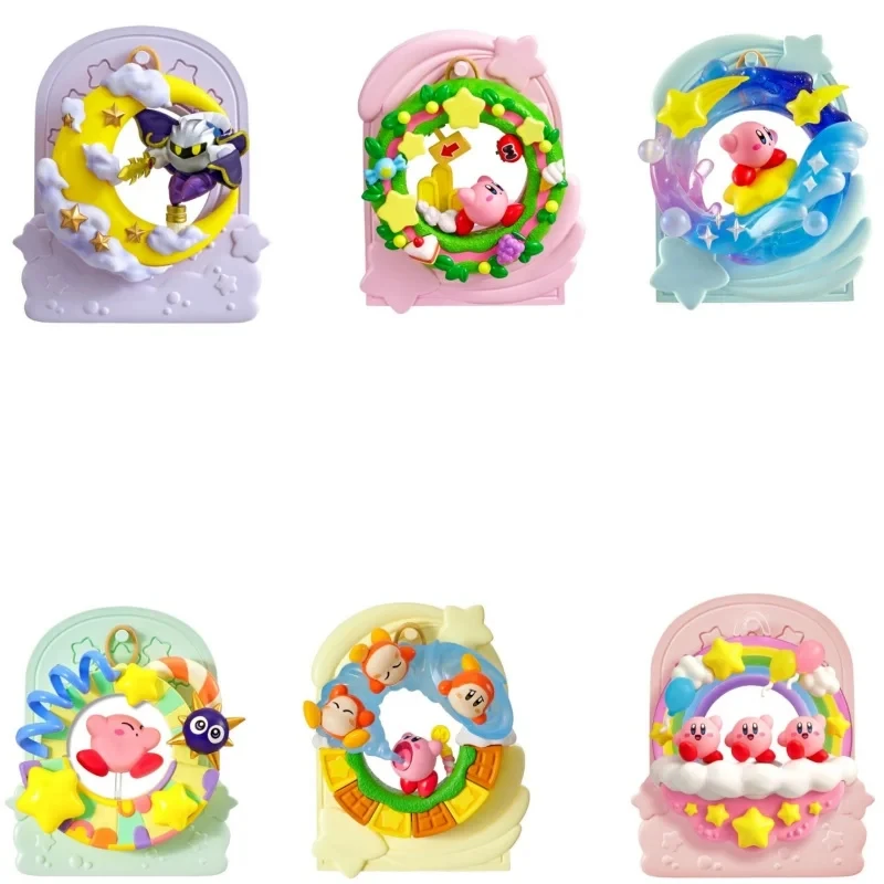 

Genuine Re-Ment Kirby Meta Knight Scene Decoration Ornaments Cartoon Model Toys Collection Kids Birthday Gift 6Pcs