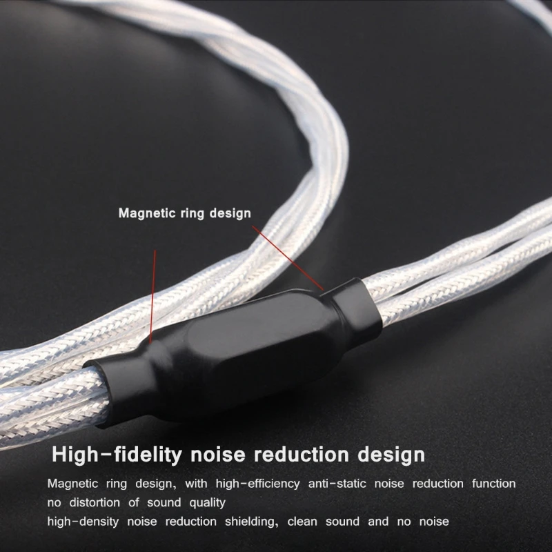 

Посеребренный кабель Кабель фонографа Аудио Тонарм Заземляющий провод Замена P8DC