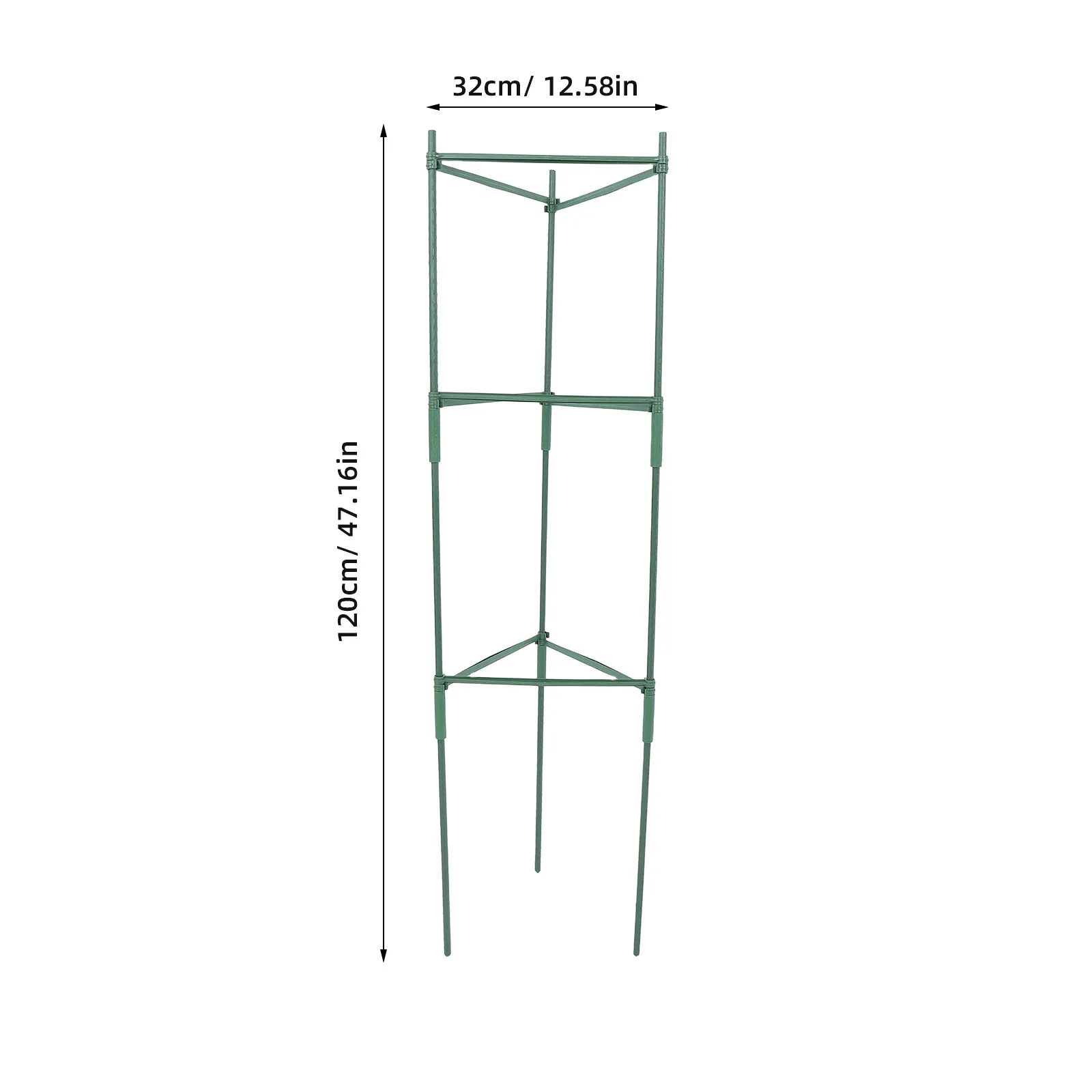 Tomato Cage Set – Sturdy Plastic Plant Support Trellis for Tomatoes, Peppers & Vegetables