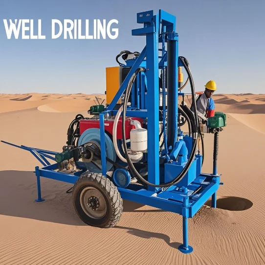 100M 200M 303 Meters Depth   In Mining Environments Machine For Drilling Water Well Drilling Rig