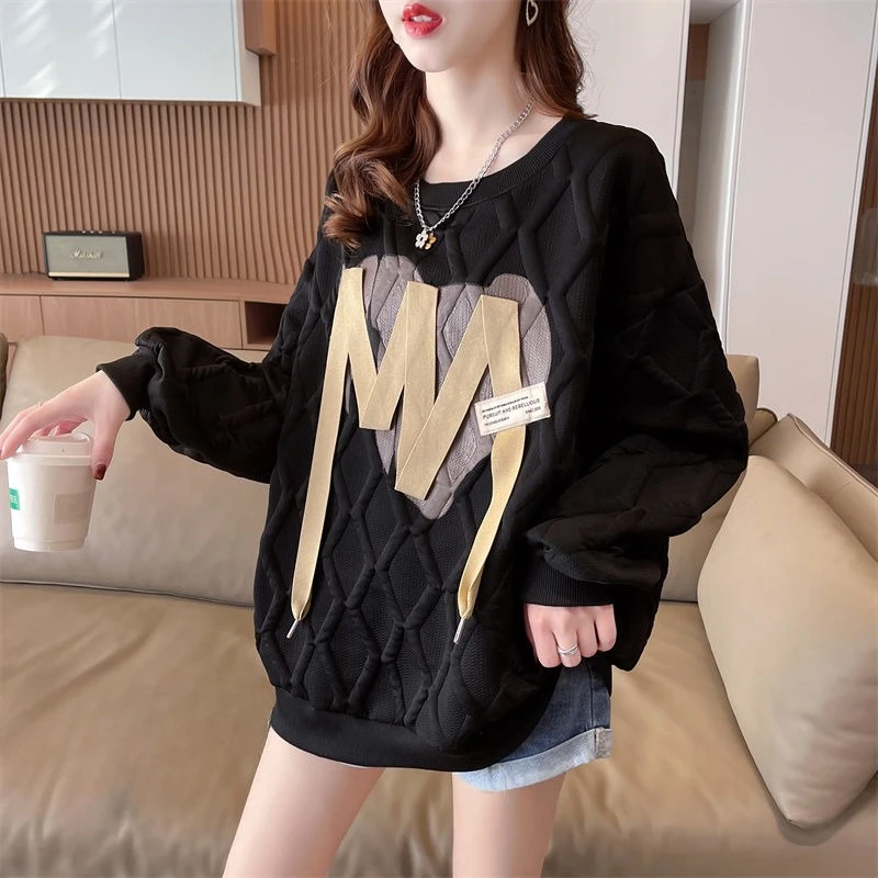 Grafische Damen-Sweatshirts Y 2k Vintage Designer Neuheit Y2k Japanische Streetwear auf Promotion Emo Plus Size Female Pullover Top