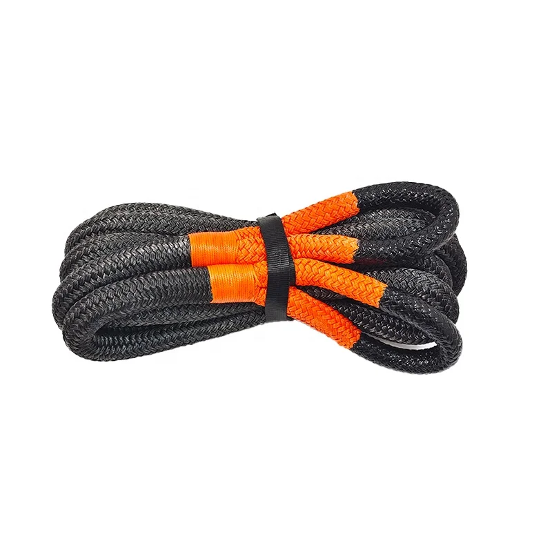 nylon tow pull recovery kinetic rope hot sale good breaking strength for tractor truck